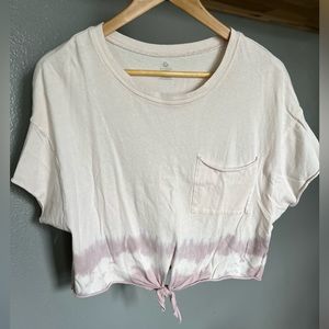 Aerie cropped shirt